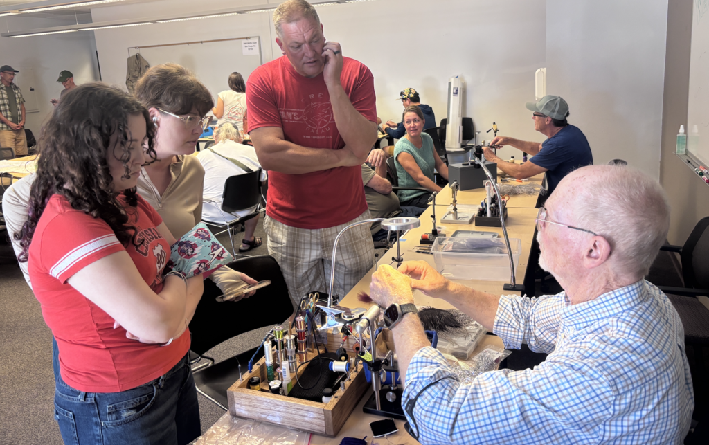 Salt Water Fly tying station