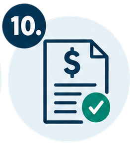 10-dollar list icon