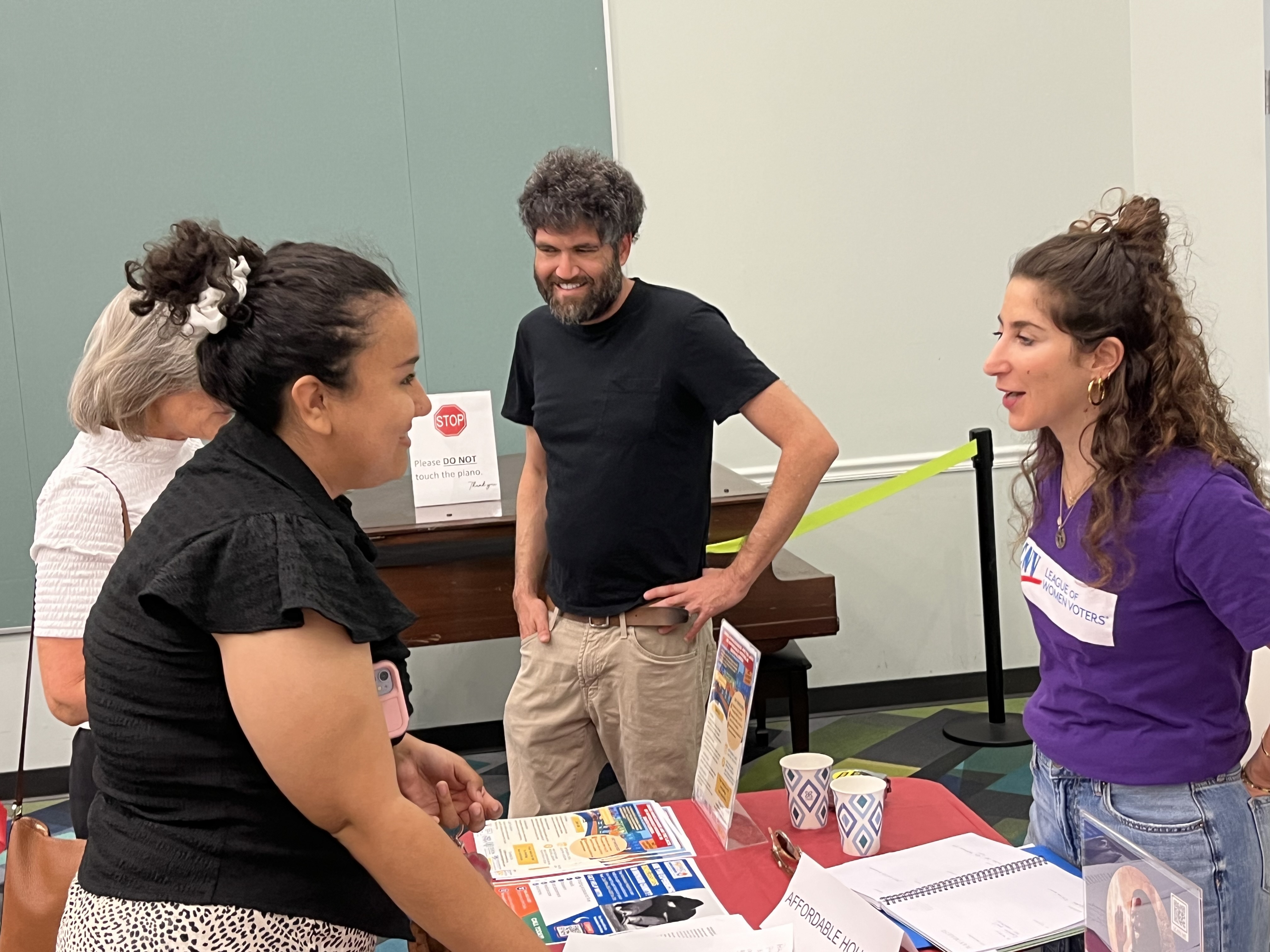 Agustina Sklar at tabling event