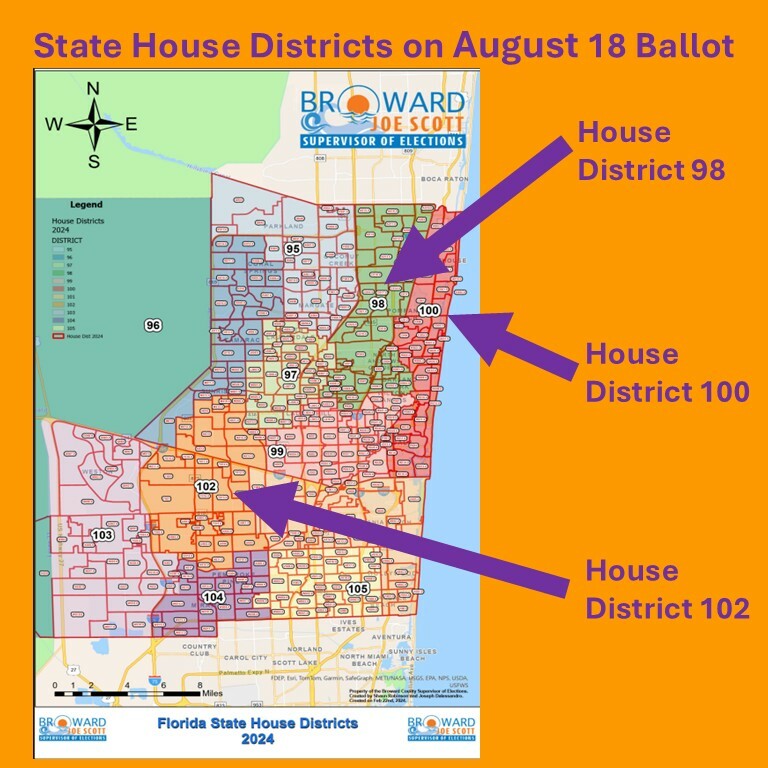Map of 3 House districts