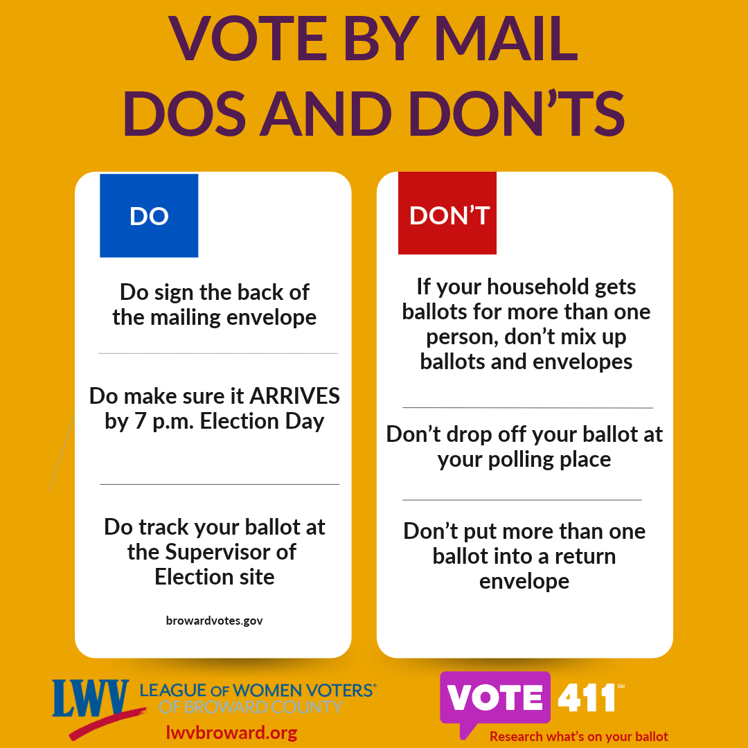 vote by mail dos and don