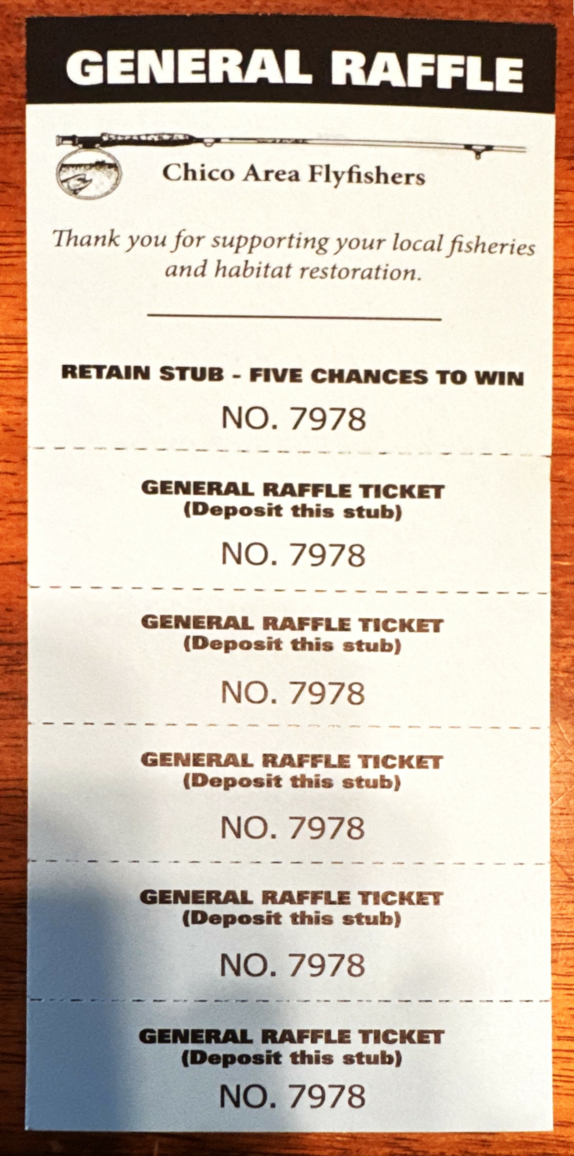 CAF Raffle Tickets