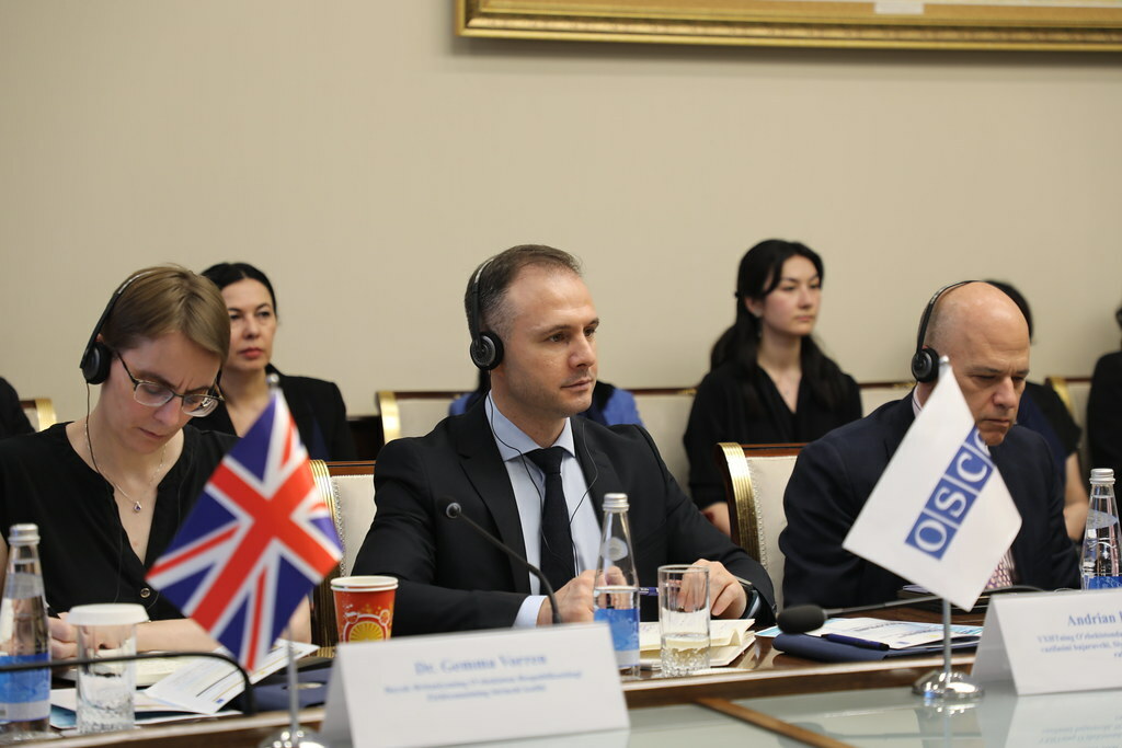International partners and OSCE representatives at the launch