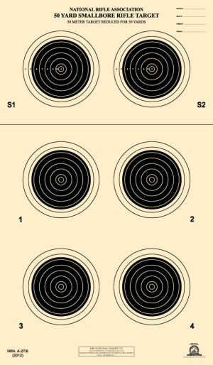 50 small bore target