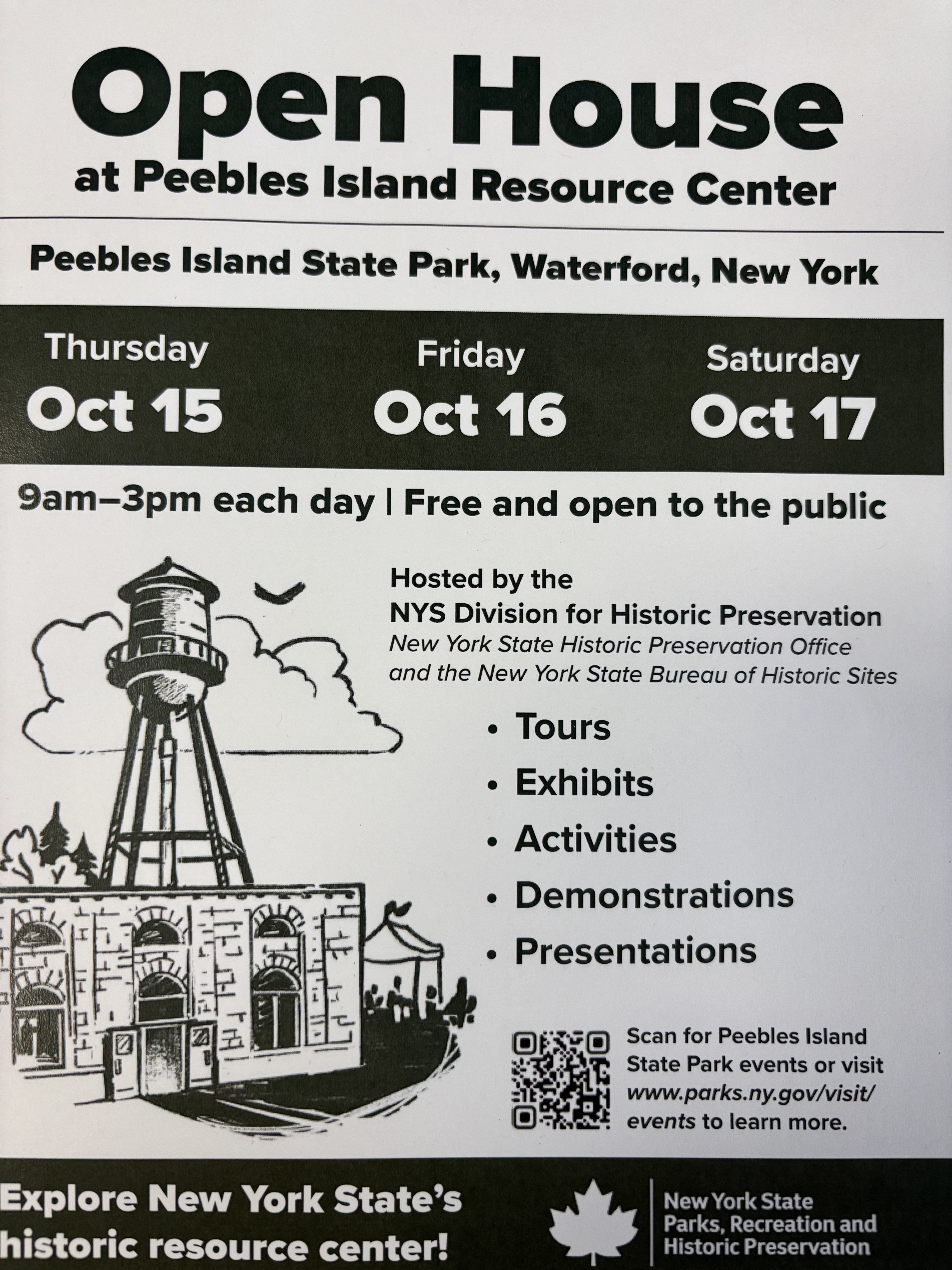 Poster Peebles Island poster 10 2026