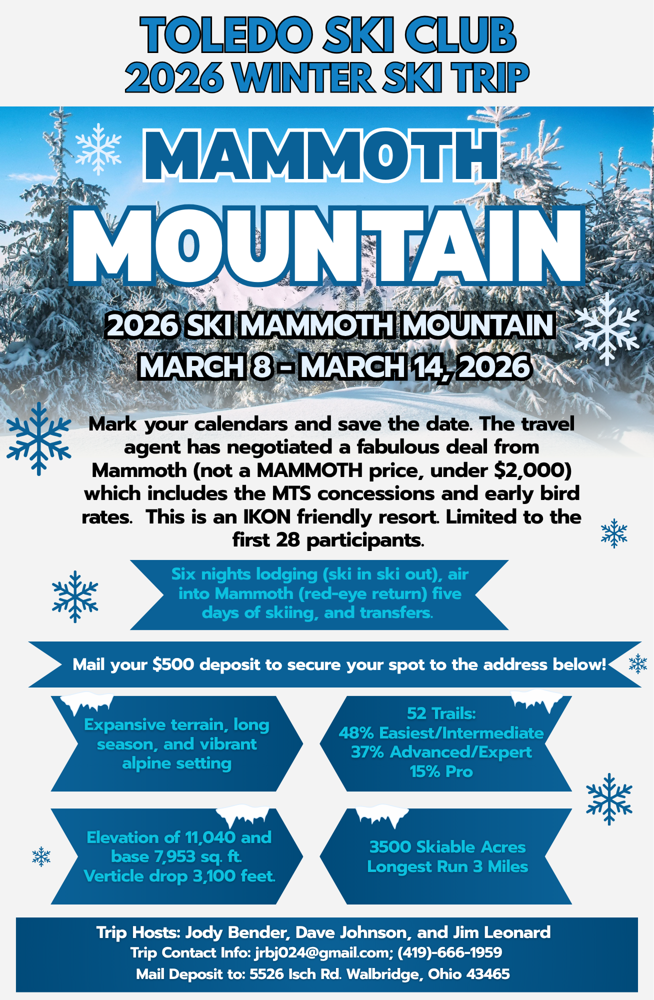 Mammoth Mountain Trip