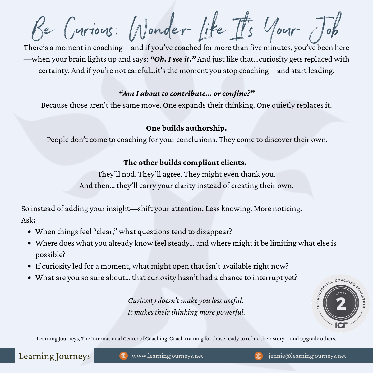 Coaching tip May 2026