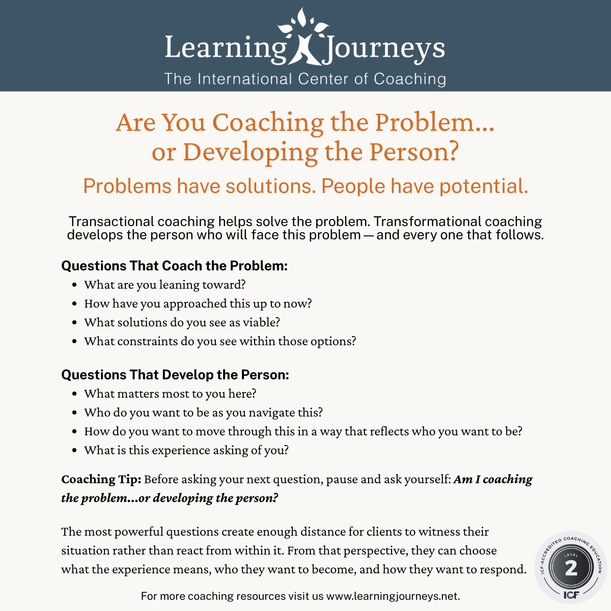 Coaching tip July 2026
