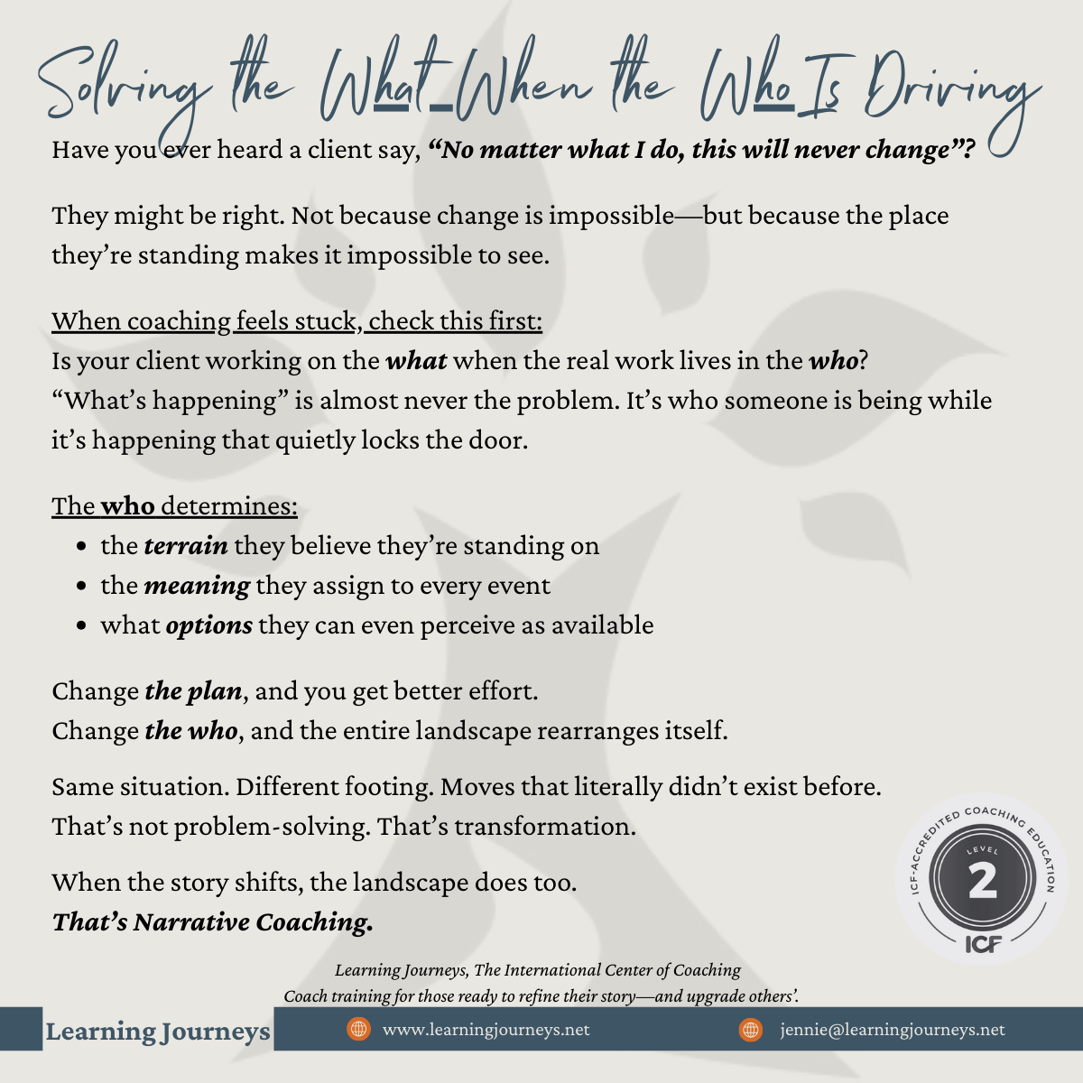 Coaching tip Feb 2026