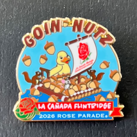 2026 Rose Parade Float Pin “Goin' Nutz”