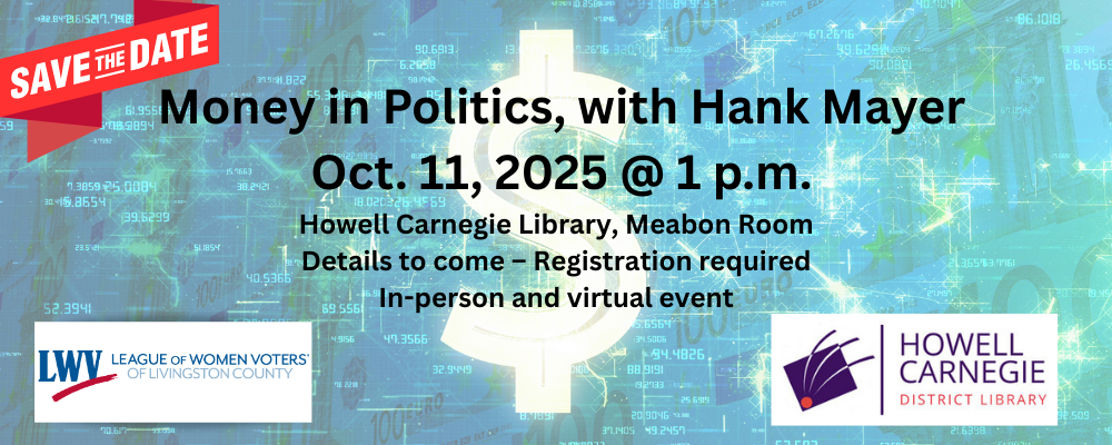 Money in Politics Save the Date