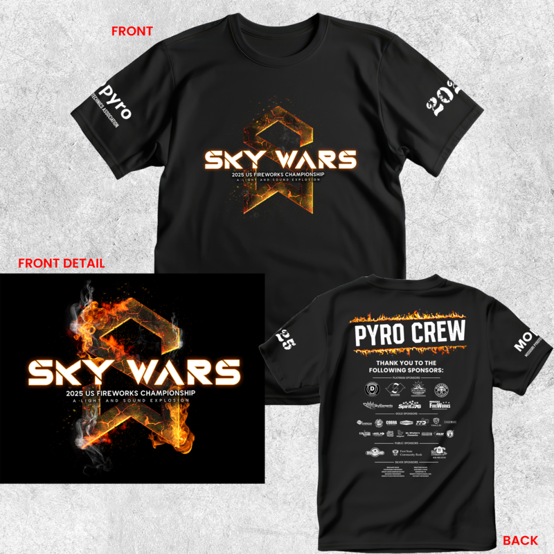 Sky Wars 2025 - Black T-Shirt
