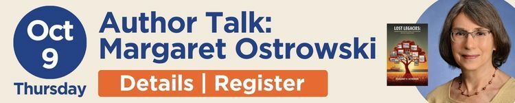 Register for the upcoming Author Talk with Margaret Ostrowski