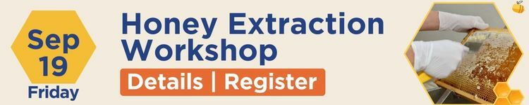 Register for the first Honey Extraction Workshop on September 19