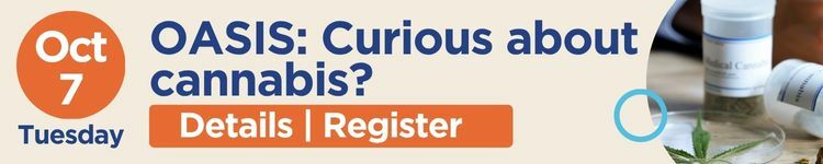 Register for the OASIS lecture about cannabis