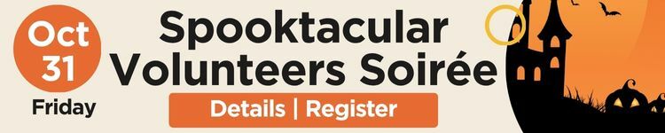 Register for the Spooktacular Volunteer Soiree