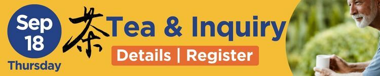 Register for Tea and Inquiry this Thursday, September 18