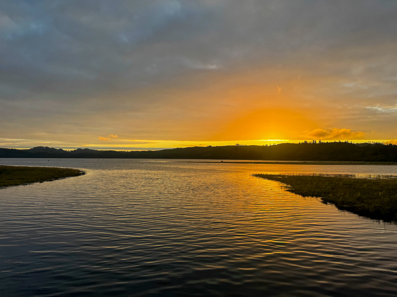 Sunset viewd from North Willapa Bay Wildlife Area