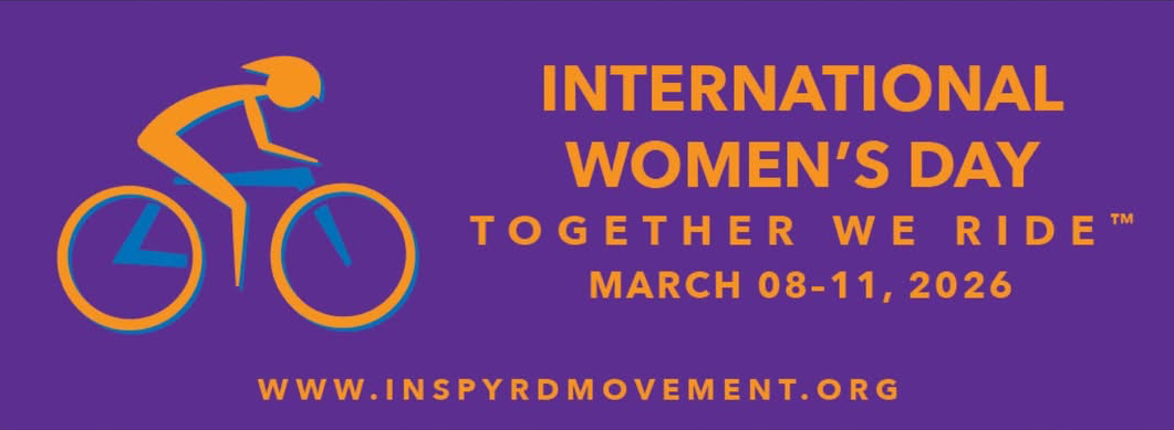 2026 International Women's Day Together We Ride Logo, pink