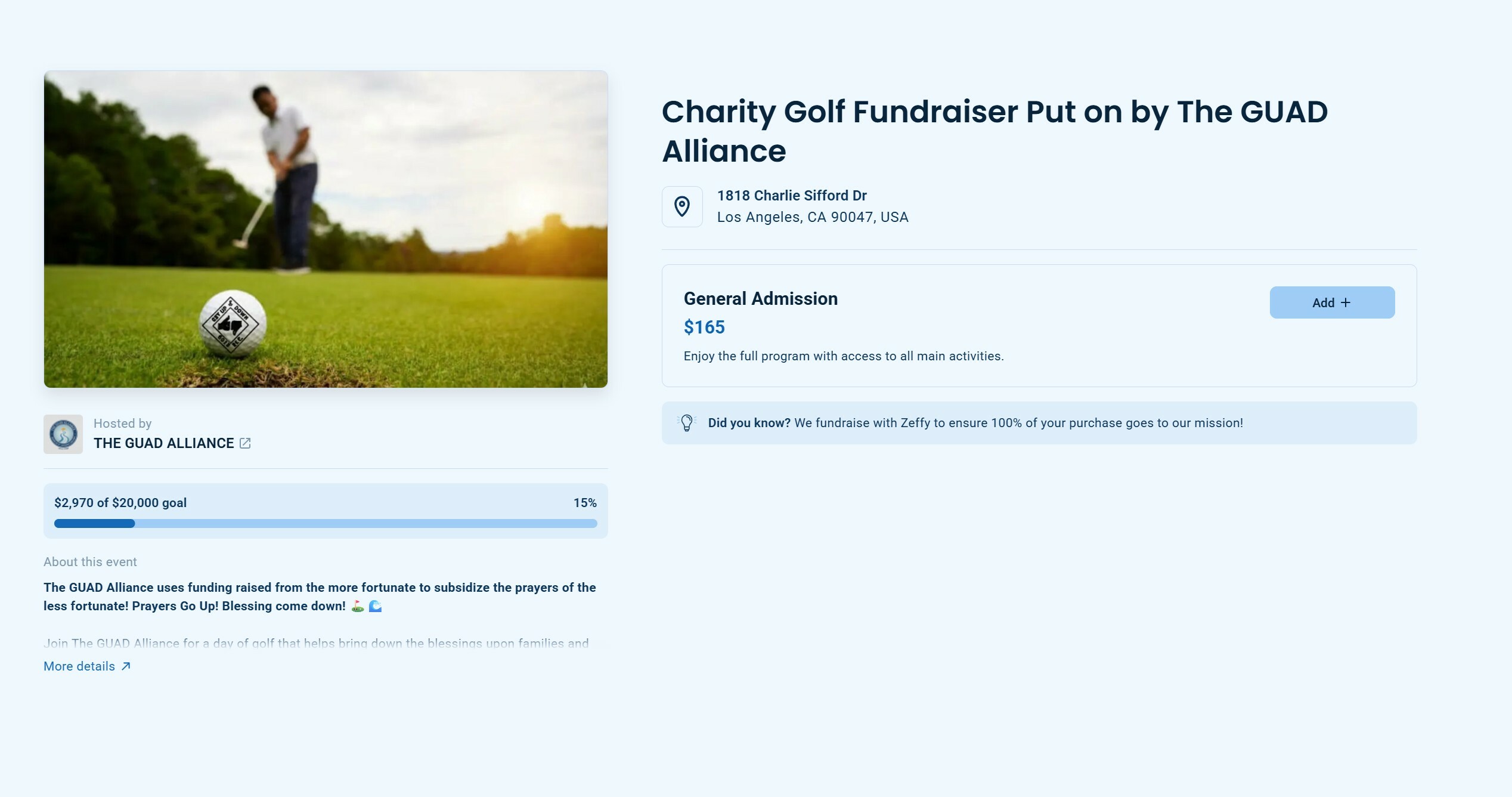 UP & DOWN GOLF TOURNAMENT 