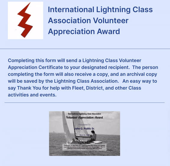 Volunteer Appreciation Award Link