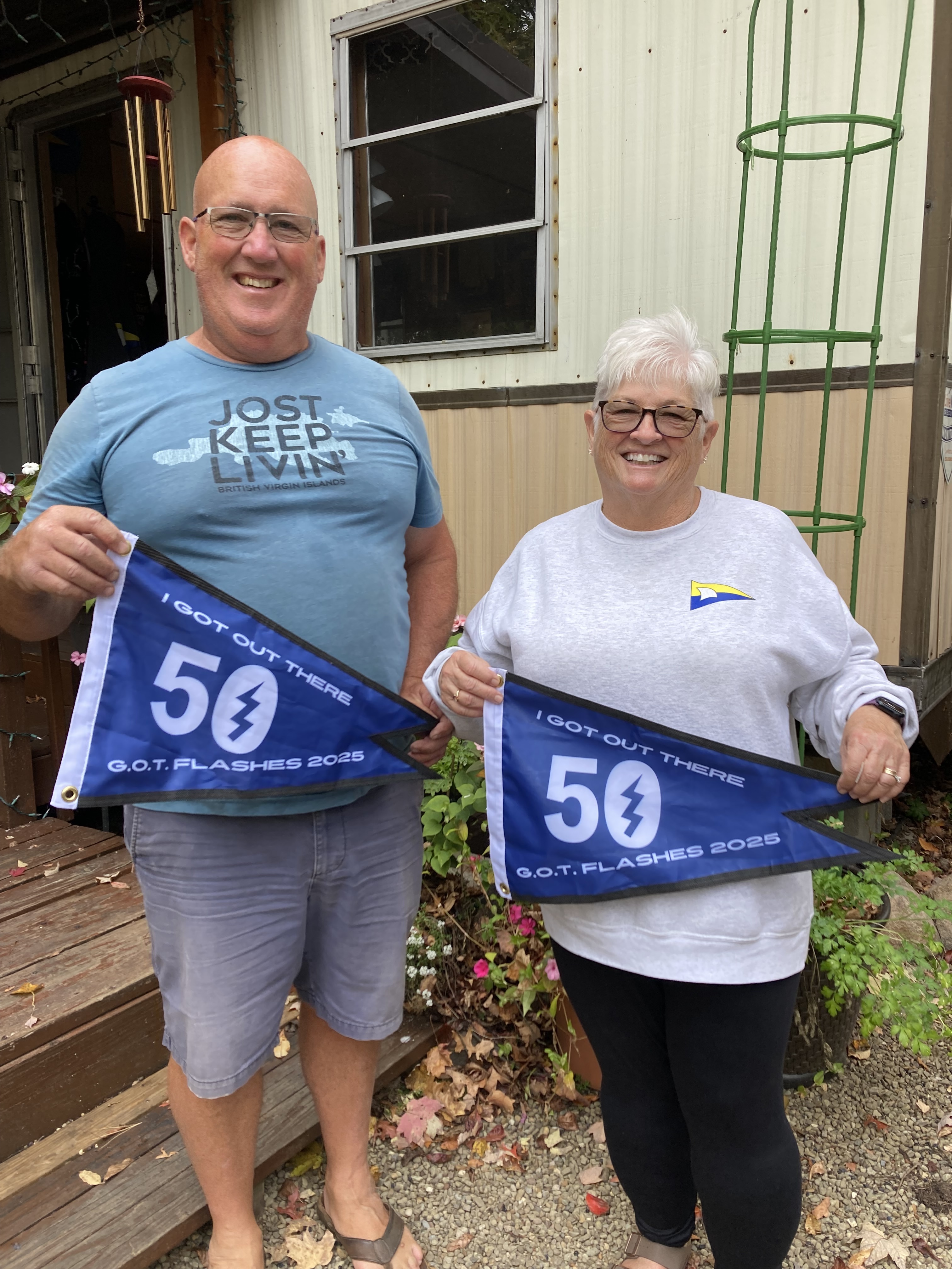 Dave & Jonette Werley GOT Flashes 50 Burgee