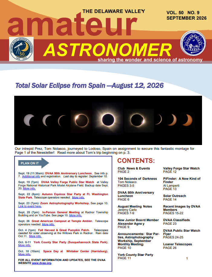 2026 Sept Newsletter