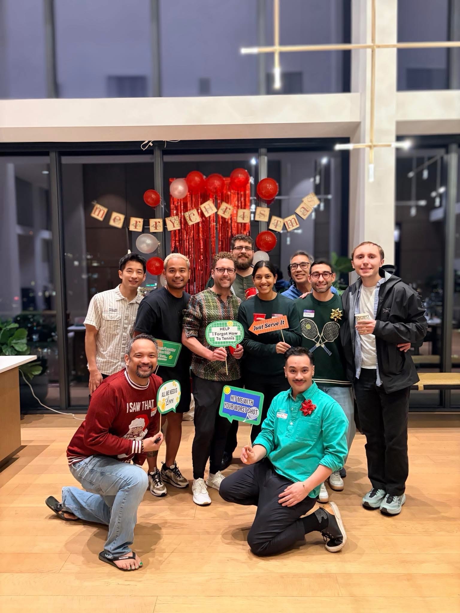 Social Doubles outdoors