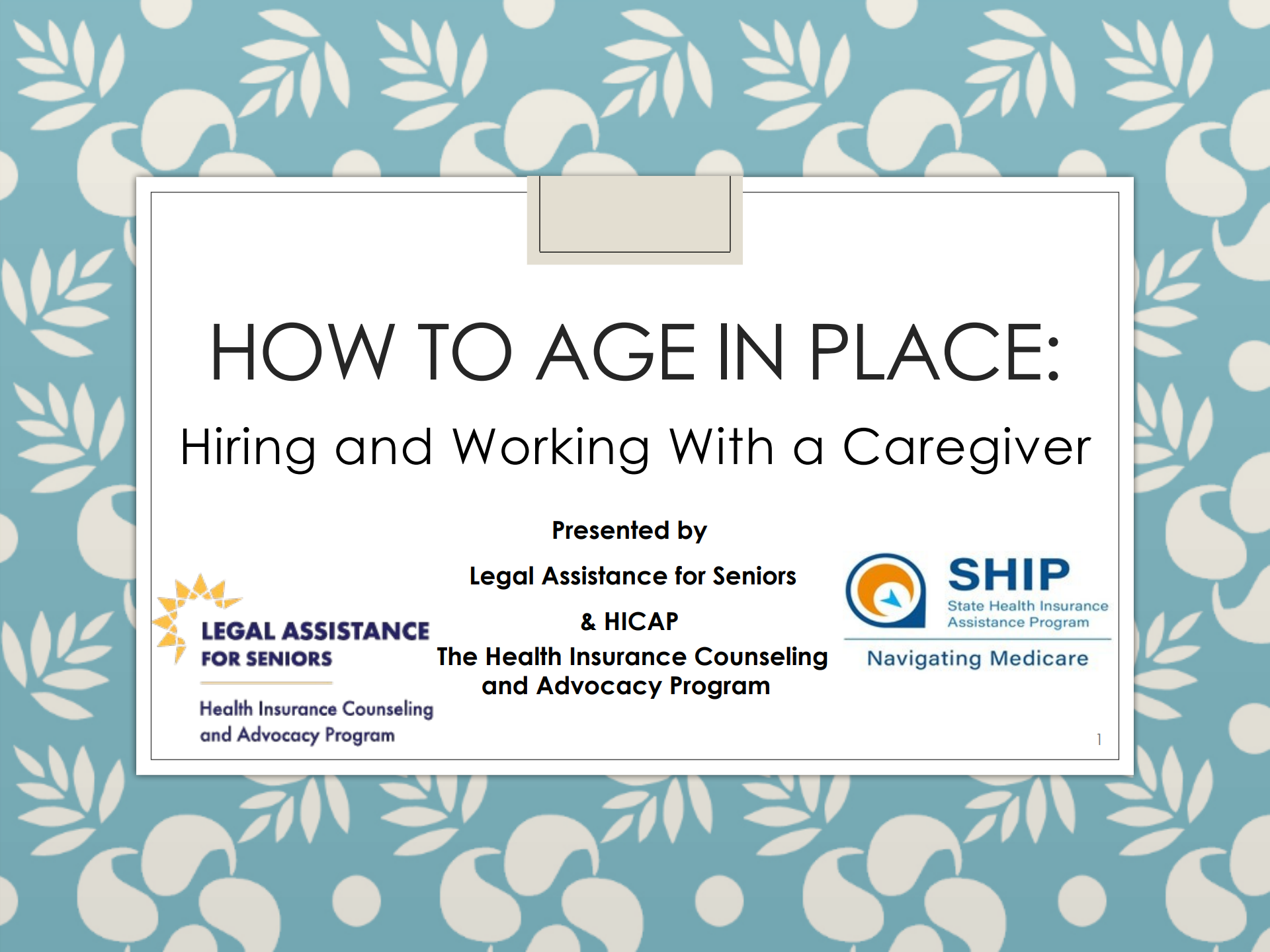 Hiring a Care Giver