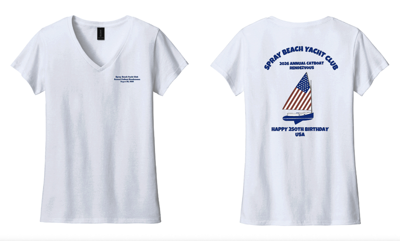 2026 Catboat Rendezvous V-Neck Short Sleeve T-Shir