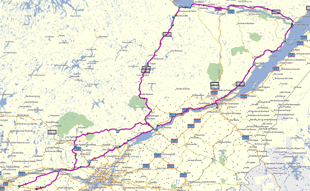 2025 Saguenay Route