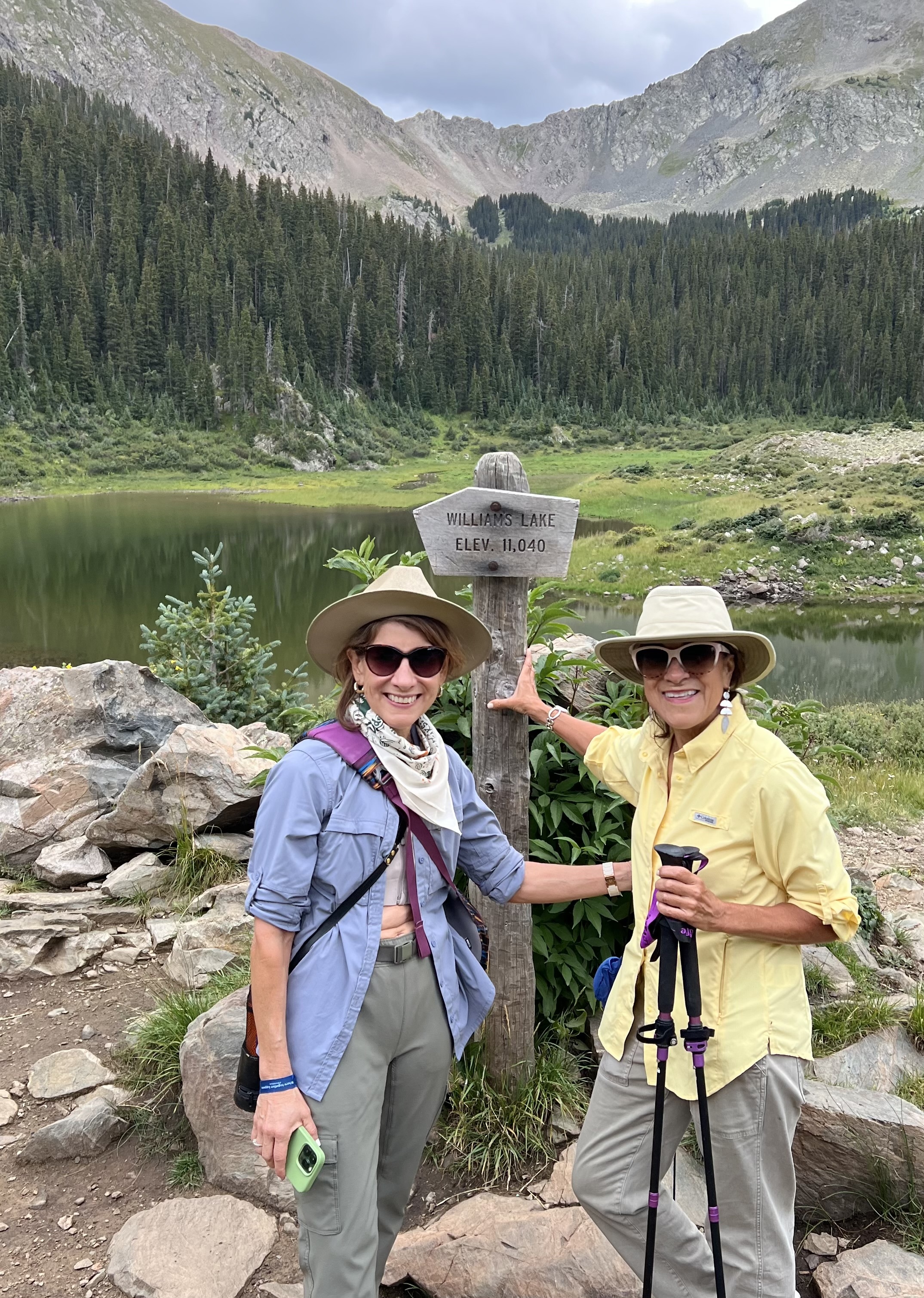 Taos Ski Valley hiking trail Linda and Jovita 2024
