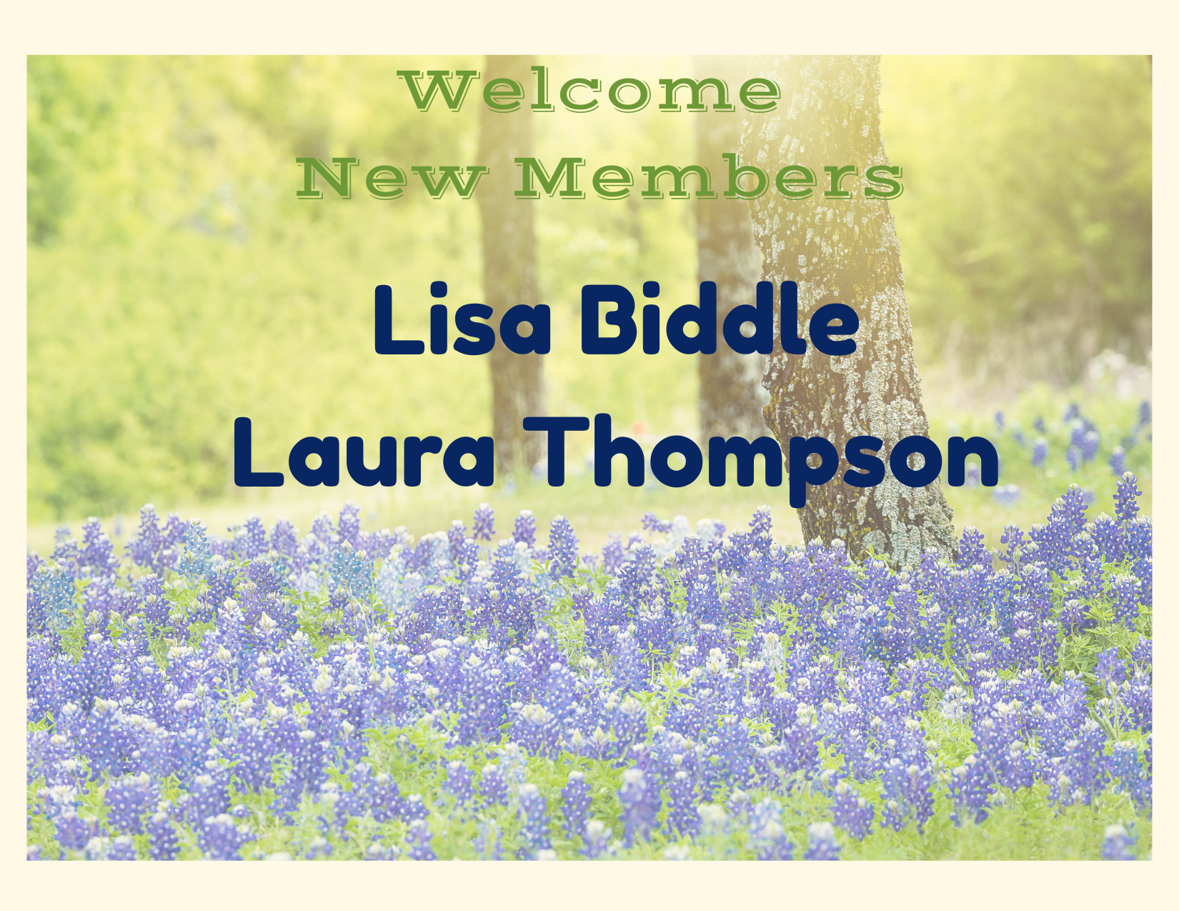 New Members graphic thru April 2026