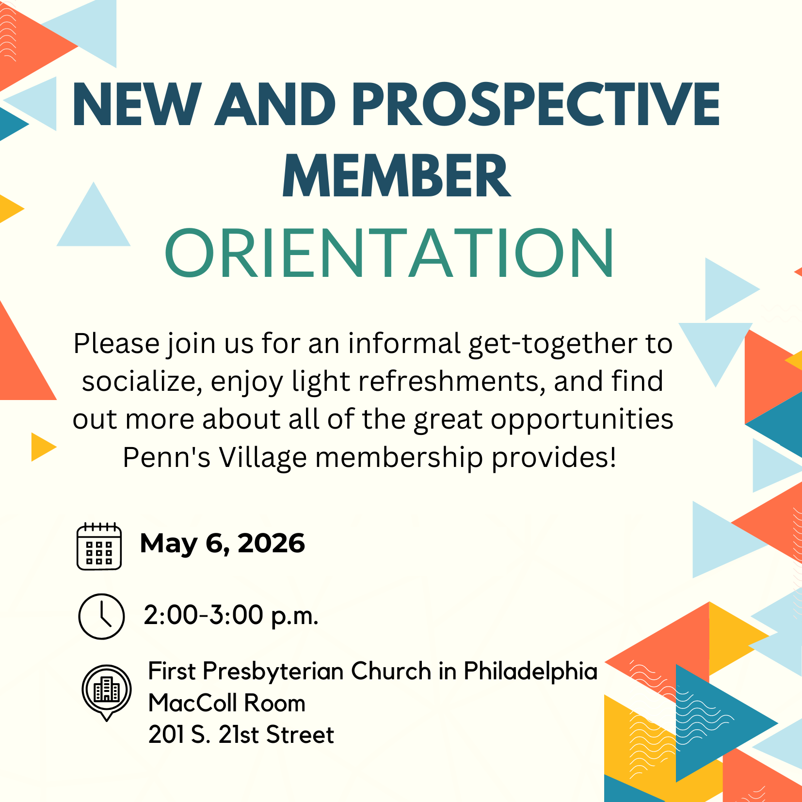 May 2026 orientation