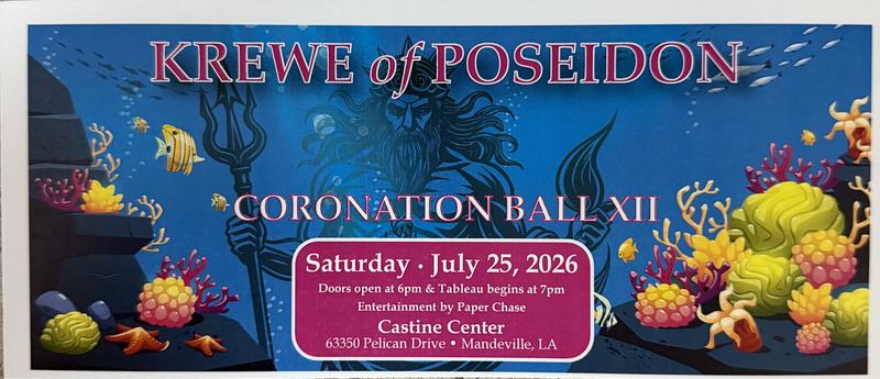 XII CORONATION BALL TICKET