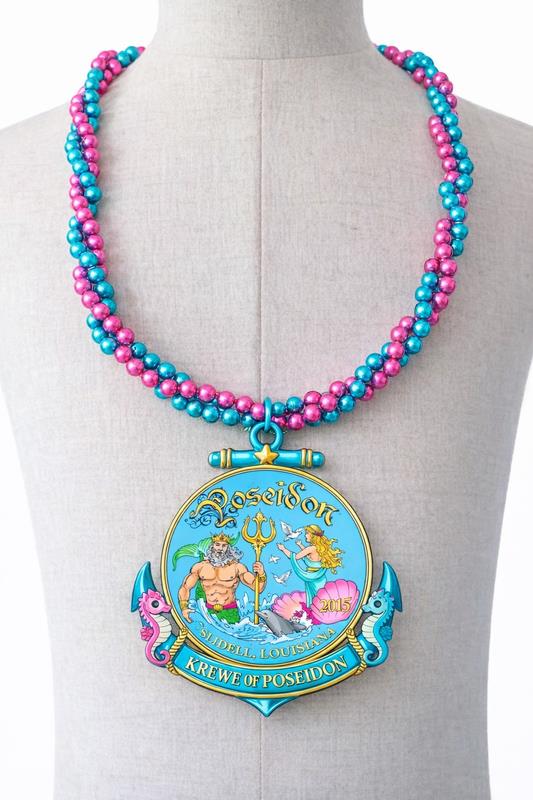 T NEW TWISTED BEADS WITH 3.5" LED MEDALLION