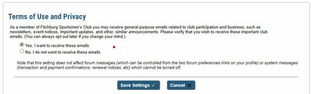 Privacy Settings