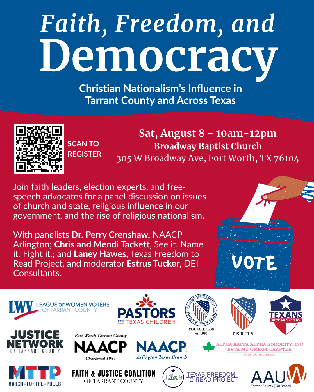 Faith Freedom Democracy Facebook Instagram Post v3