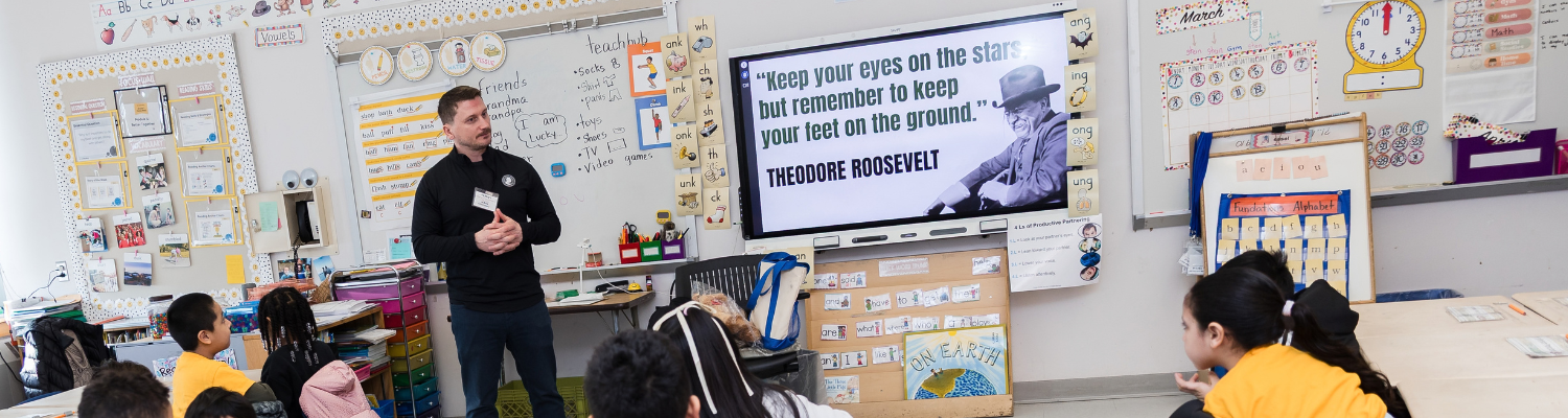 Theodore Roosevelt Association Visits PS70Q – The Joseph Petrosino School